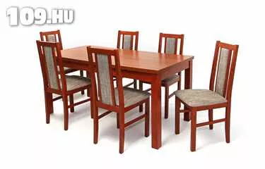 Étkező - Berta asztal + 6 db Félix szék