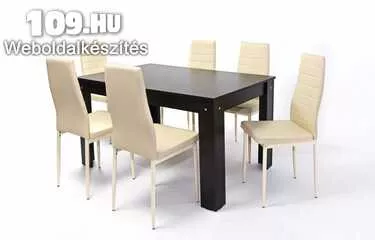 Étkező - Félix asztal + 6 db Geri szék